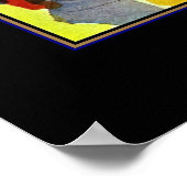 ポスターヴィンテージ威厳があるアートMacke Algiers市場 ポスター (角)