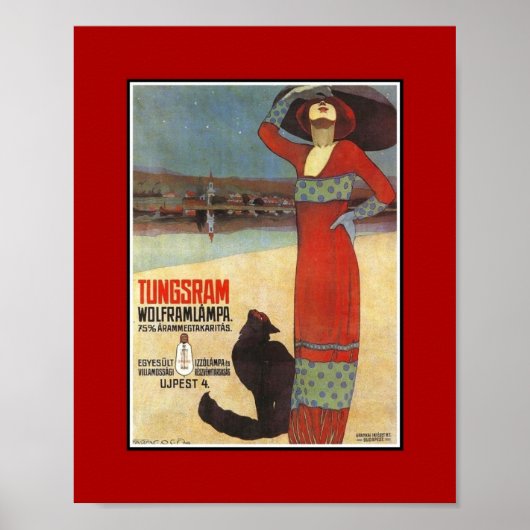 ポスターヴィンテージ広告タングスラム電球 ポスター (正面)