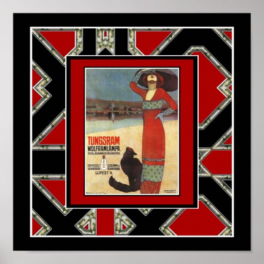 ポスターヴィンテージ広告タングスラム電球 ポスター (正面)