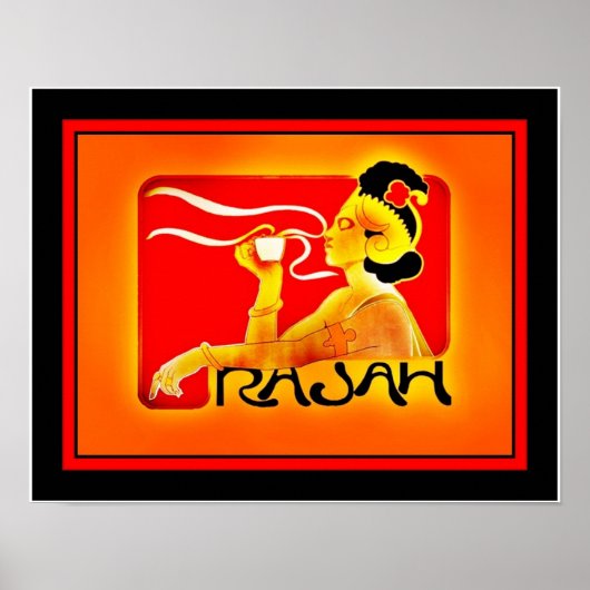 ポスターヴィンテージ広告ラジャ・コーヒー ポスター (正面)