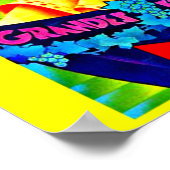 ポスターヴィンテージ旅行アートマラガ ポスター (角)