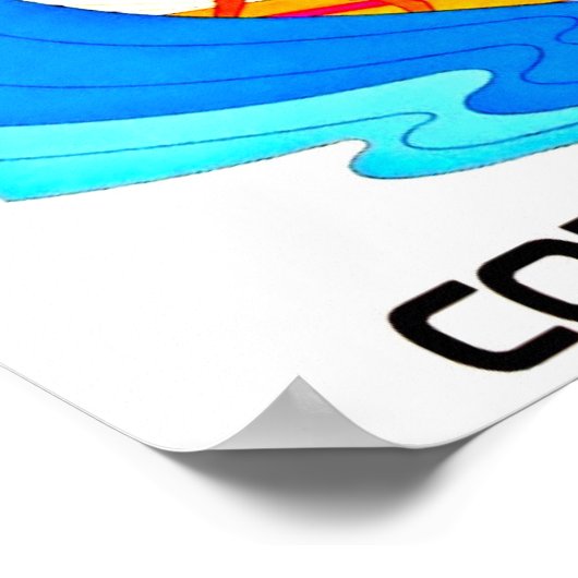 ポスターヴィンテージ旅行アート – ハワイ6 ポスター (角)