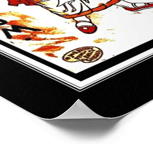 ポスターヴィンテージ日本のアート三門3パネル ポスター (角)