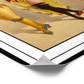 ポスターヴィンテージ演劇踊り女子2 ポスター (角)