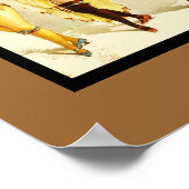 ポスターヴィンテージ演劇踊り女子 ポスター (角)