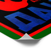 ポスターヴィンテージ魔法マンマジシャンハンズアーティストポップ・アートの ポスター (角)