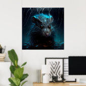 ポスター下水道ネズミ ポスター (ホームオフィス)