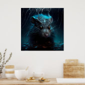 ポスター下水道ネズミ ポスター (キッチン)