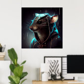 ポスター下水道ネズミ ポスター (ホームオフィス)