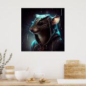 ポスター下水道ネズミ ポスター (キッチン)