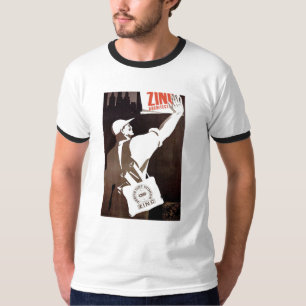 ポスター人亜鉛propganda tシャツ