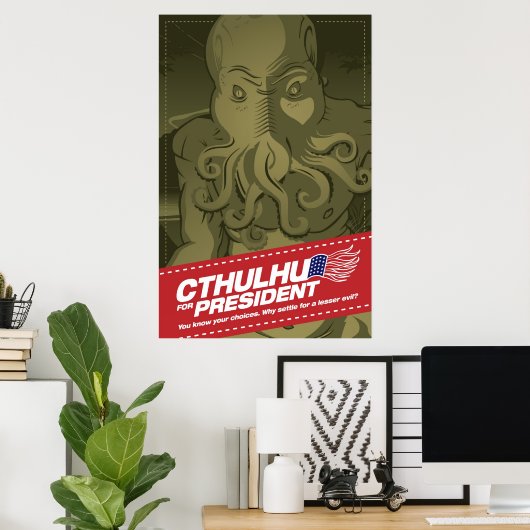 ポスター会長のCthulhu ポスター (ホームオフィス)