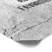 ポスター作成あなた自身の引用文ひび割れstucoデザイン ポスター (角)