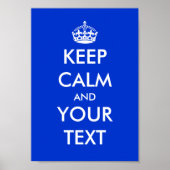 ポスター保には運青い落ち着いた ポスター (正面)