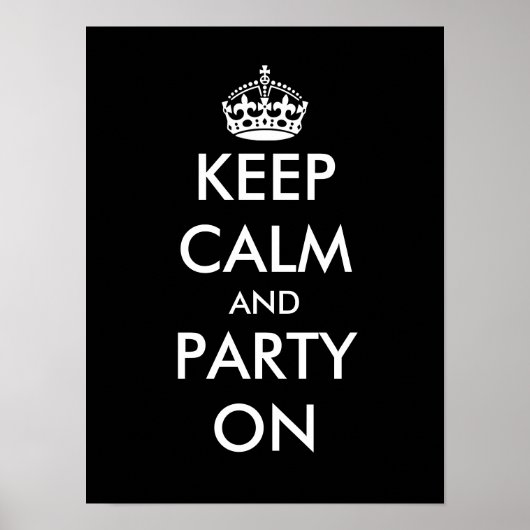 ポスター保に落ち着いたパーティー ポスター (正面)