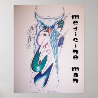 ポスター先住民アメリカの医療従事者 ポスター