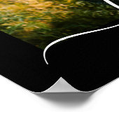 ポスター写真テンプレートラブ文字ブラック ポスター (角)