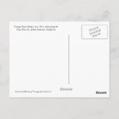 ポスター切手葉書 グレイタクシー会社 サンフランシスコ ポストカード (裏面)