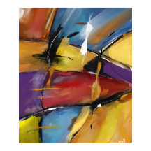 ポスター垂直エキストラグランドモデル「抽象芸術1509」