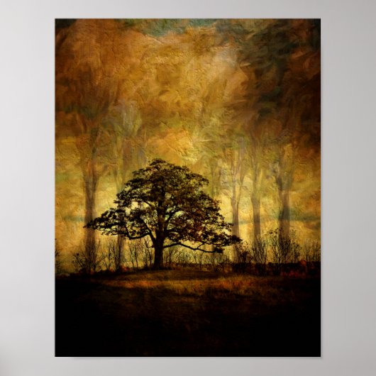 ポスター平和な木 ポスター (正面)