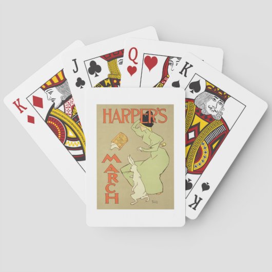 ポスター広告のの再生「ハープ奏者のMag トランプ (裏面)