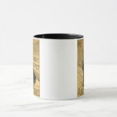 ポスター広告のの再生「Eugenieのもみ革 マグカップ (中央)