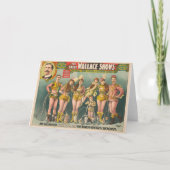 ポスター広告のウォレス素晴らしはサーカスを示す カード (正面)