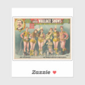 ポスター広告のウォレス素晴らしはサーカスを示す シール (シート)