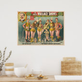 ポスター広告のウォレス素晴らしはサーカスを示す ポスター (キッチン)