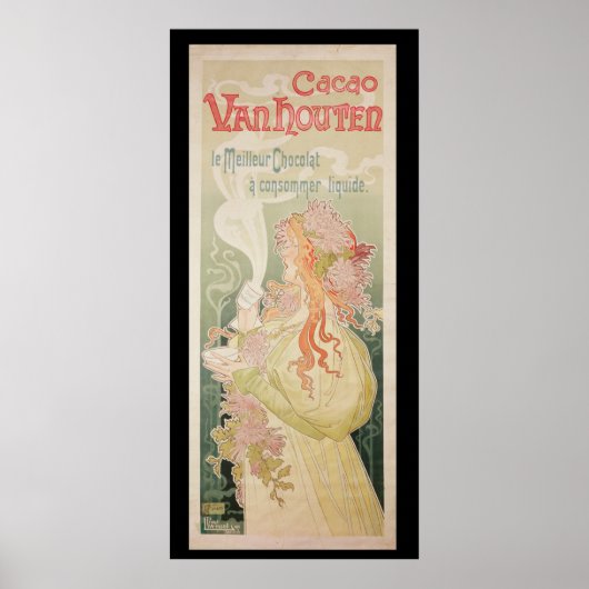 ポスター広告のカカオ・ヴァン・ハウテン・ベルギー ポスター (正面)