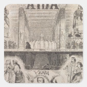 ポスター広告のパフォーマンス スクエアシール (正面)