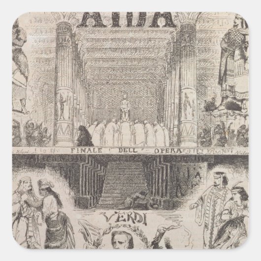 ポスター広告のパフォーマンス スクエアシール (正面)