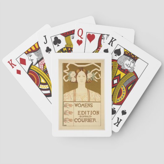 ポスター広告の再生「女性 トランプ (裏面)