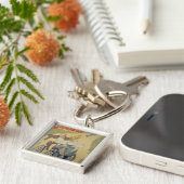 ポスター広告の剣闘士の自転車 キーホルダー (側面)