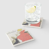 ポスター広告の純粋な殺菌したミルク ストーンコースター (横)