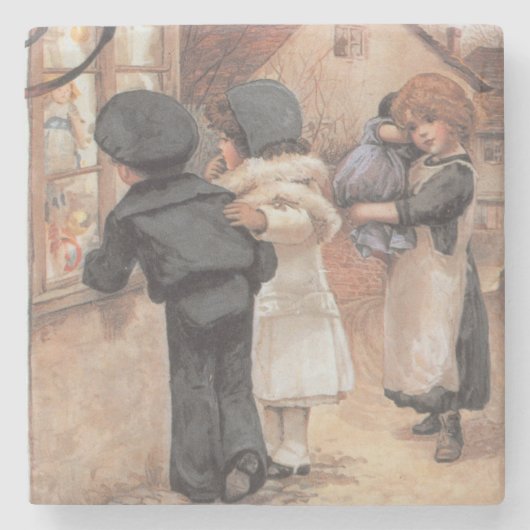 ポスター広告の「泡」雑誌 ストーンコースター (正面)