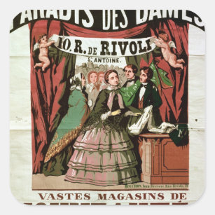 ポスター広告の「AuのParadis desの貴婦人 スクエアシール
