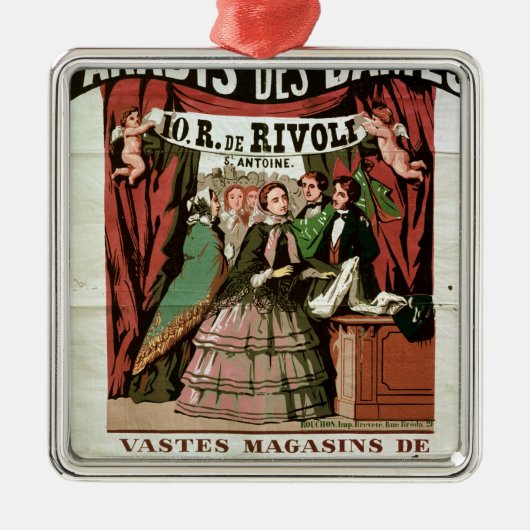 ポスター広告の「AuのParadis desの貴婦人 メタルオーナメント (正面)