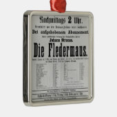 ポスター広告はヨハンによってFledermaus死にます メタルオーナメント (右)