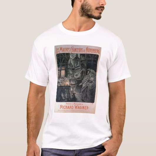 ポスター広告マスターの歌手 Tシャツ (正面)