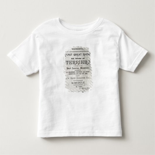 ポスター広告同盟テリアクラブ トドラーTシャツ (正面)