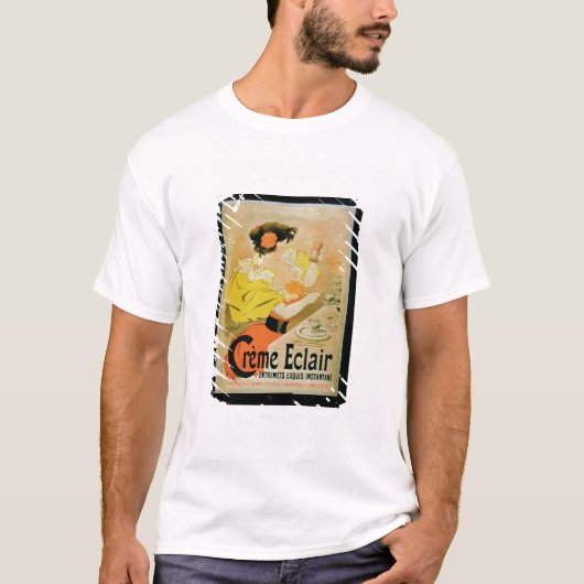 ポスター広告「クリームEclairの瞬間Dessert Tシャツ (正面)