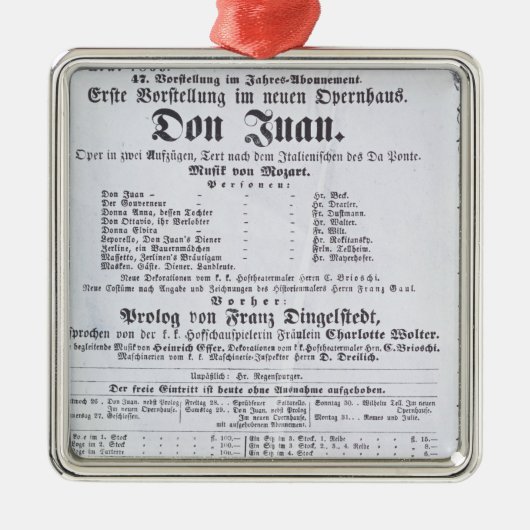 ポスター広告「ドンJuanの性能 メタルオーナメント (正面)