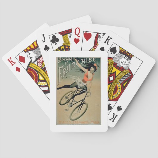 ポスター広告「Societe La Francaise」の、パリ( トランプ (裏面)