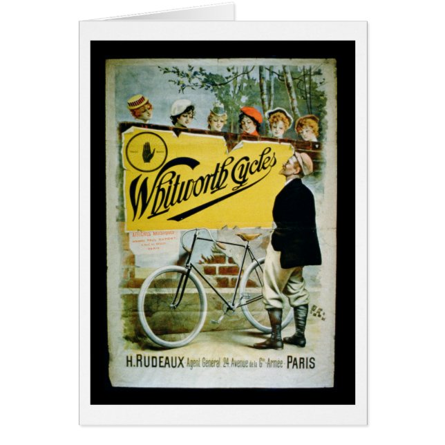 ポスター広告'Whitworth Cycles'，パリ（コロ） (正面)