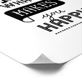 ポスター引用文が幸せになるより多くのことを行う ポスター (角)