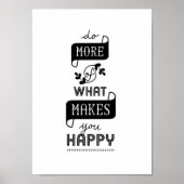 ポスター引用文が幸せになるより多くのことを行う ポスター (正面)