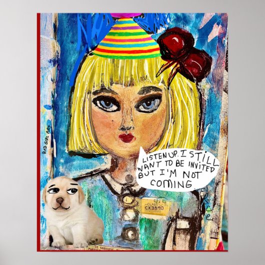  – ポスター悪い女の子アートのポスター ポスター (正面)