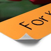 ポスター感動的バラやさしい言葉よい行い ポスター (角)