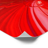 ポスター抽象芸術アートレッドステージ3 ポスター (角)